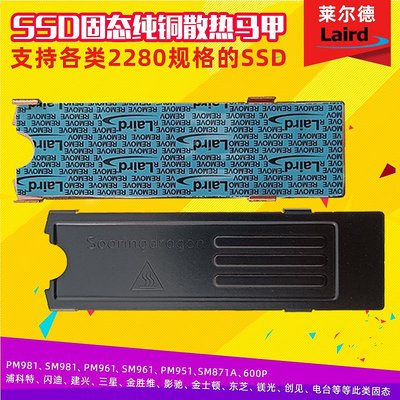 萊爾德 LAIRD TFLEX-500 導熱墊純銅M2散熱片 NGFF 2280 紫銅固態硬碟M.2 PCI-E NVM