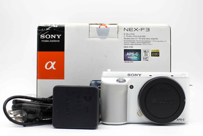 【青蘋果3C競標】Sony NEX-F3 白 單機身 拍照時顯示相機出錯 料機出售 零件機#77168