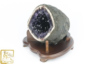 烏拉圭紫水晶洞 淨重:3.6kg 洞深:8.5cm【吉祥水晶專賣店】編號BP10