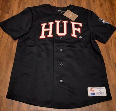 正品 HUF 棒球衫 棒球衣 嘻哈 饒舌 HIP HOP MJF YZ BCW 尺寸M