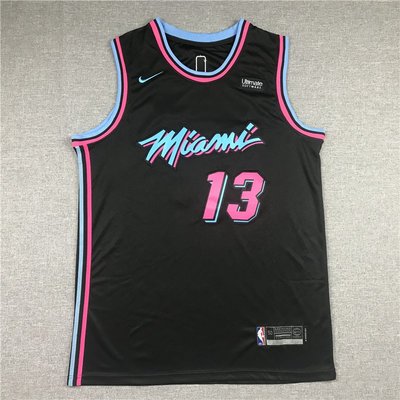 阿德巴約 (Bam Adebayo)NBA邁阿密熱火隊 城市版 黑色 球衣 13號