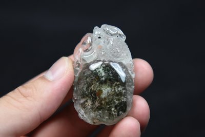 【石破天晶】no.091719《天然水晶。綠幽異相水晶。水晶墬》。。特殊品。。售第一標