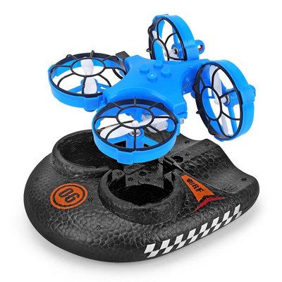 現貨 無人機凌客科技兒童海陸空遙控飛機無人機水陸空三合一飛行器玩具耐摔簡約