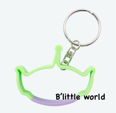 *B Little World*[現貨]東京迪士尼園區限定商品/三眼怪剪影矽膠鑰匙圈/東京連線