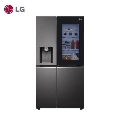 LG樂金734公升敲敲看門中門對開自動製冰門外取冰取水冰箱GR-QPLC82BS