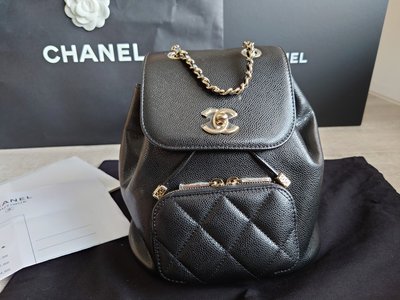 【已售】❤️全新Chanel 香奈兒迷你後背包 小書包 荔枝皮duma
