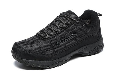 Columbia哥倫比亞登山鞋男鞋戶外鞋透氣輕便徒步鞋戶外休閒男鞋  全黑色40-45