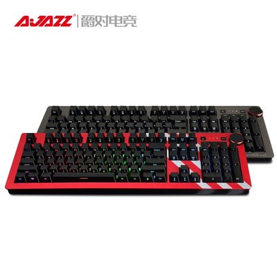 現貨 機械鍵盤黑爵AK60側刻RGB游戲機械鍵盤青黑紅銀茶軸筆記本臺式lol網吧網咖