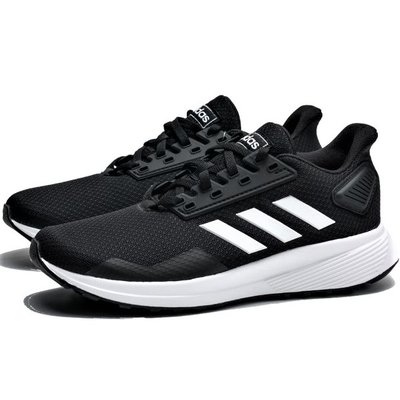 【AYW】ADIDAS DURAMO 9 K WIDE 黑白 透氣 網布 輕量 慢跑鞋 跑步鞋 休閒鞋 運動鞋 25cm