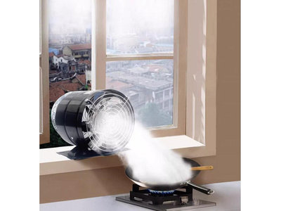 (ys小舖)簡易出租屋油煙機/免打孔強力排氣扇/廚房抽風機/排風扇家用換氣扇/廚房排煙換氣扇
