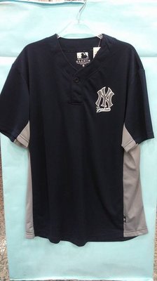MLB美國大聯盟 洋基保證正品 公隊 徘汗衣 兩扣式 棒壘球練習衣 5530274-025 深藍色 球迷版 無背號 全新