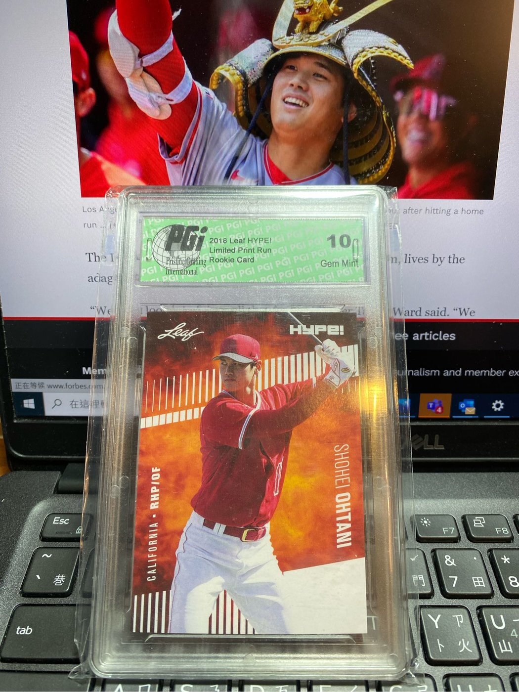 大谷翔平 2018 Leaf 1st Graded GMA鑑定 MLB 新人卡 Shohei Ohtani RC