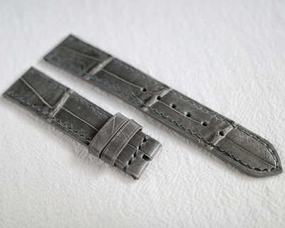 【叁·時貳更】中古 古董錶 鐵灰色鱷魚皮 錶帶定制