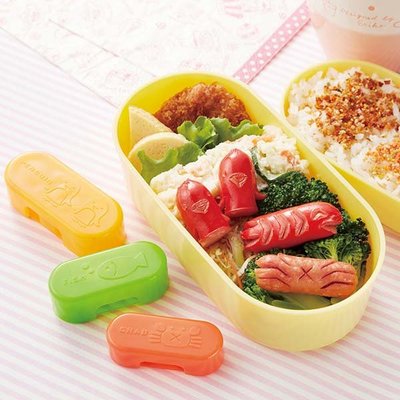 可愛便當香腸模具  香腸模具  便當菜造型  兒童便當  日本  模型 橘色  綠色 紅色【小雜貨】