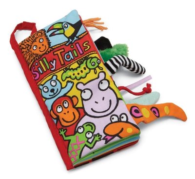 預購英國經典暢銷品牌 JellyCat 正品 嬰兒刺激感官益智布書 尾巴書 Tail book 可愛動物尾巴系列 彌月禮