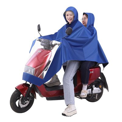電動車雙人單人雨衣加厚摩托車自行車雨披全身防暴雨雨衣定制