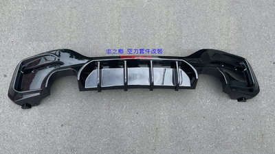 車之鄉 BMW F20 M-TECH 小改款 M-P款後下巴 (亮黑) 無須烤漆 , 台灣製造100%密合度