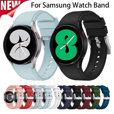 原裝錶帶適用於 Samsung Galaxy Watch 4 40mm 44mm 高品質矽膠錶帶 Galaxy Watc