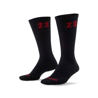 Nike Jordan Essentials 中筒襪 喬丹23襪 籃球襪 黑色長襪 六雙入 DH4287-011