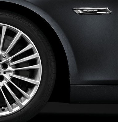 BMW寶馬luxury改裝車標 luxury葉子板車標 luxury翼子板車貼 【一對裝】F10 520D 520I