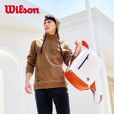 【熱賣精選】Wilson威爾勝雙肩網球背包男女士通用款法網紀念大容量雙肩網球包