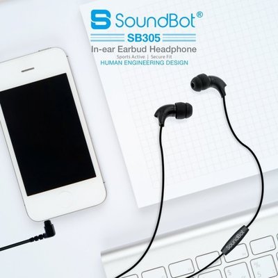 美國聲霸SoundBot SB305運動型人體工學入耳式耳機 a