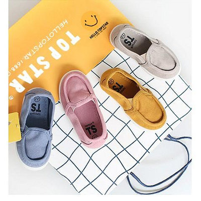 🈶️❗️春季新款韓國兒童帆布鞋一腳蹬寶寶布鞋1-8歲水洗小兒童鞋 台灣發貨满599免運