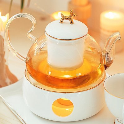 促銷打折 日式陶瓷玻璃蠟燭水果茶壺英式下午茶茶具歐式花茶杯套裝花茶茶具
