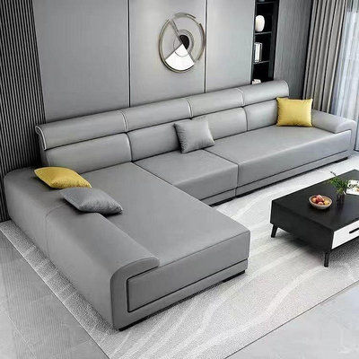 全友免洗科技布沙發組合簡約現代大小戶型客廳整裝可拆洗意式沙發