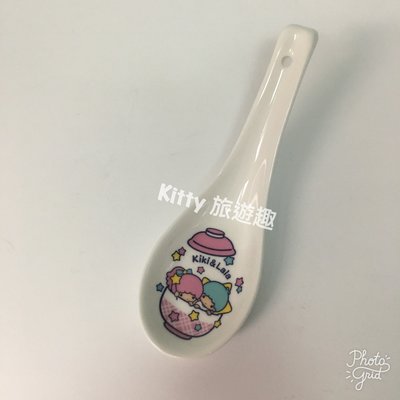 [Kitty 旅遊趣] 湯匙 陶瓷湯匙 Kikilala 雙子星