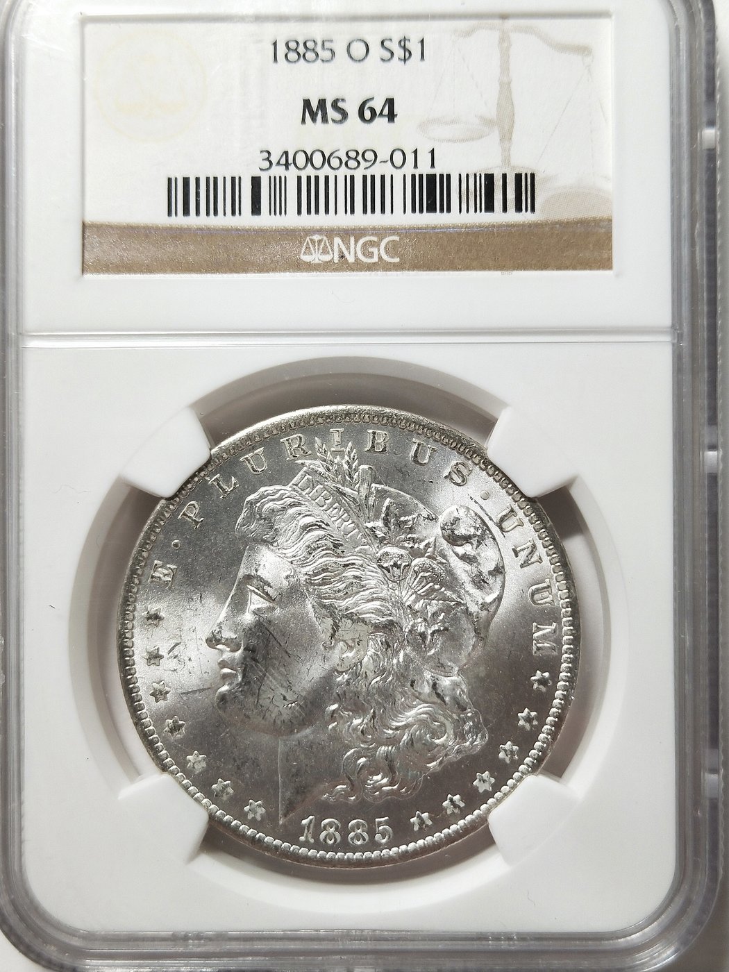 美國錢幣Morgan 摩根銀幣NGC 鑑定幣MS64 1885-O年| Yahoo奇摩