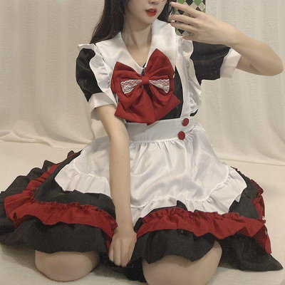 【潮派衣櫥】二次元女僕裝cos 可愛女傭女裝 大佬lolita 洋裝蘿莉塔 cosplay服裝