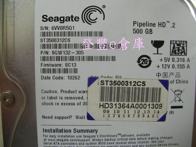 【登豐e倉庫】 YF526 Seagate ST3500312CS 500G SATA2 硬碟
