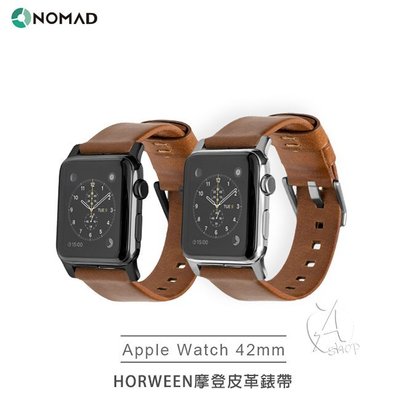 【A Shop】NOMAD x HORWEEN皮革 Apple Watch摩登皮革錶帶 42mm (摩登款)