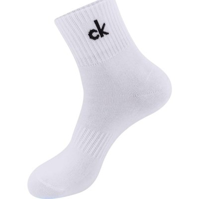 新品 CK男士純棉運動襪夏季中高長筒舒適抗菌透氣防臭吸汗透氣纖維棉襪 促銷