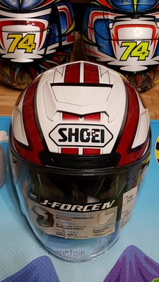 全新現貨可分期SHOEI J-force 4 BRILLER TC-1(RED/WHITE) 3/4彩繪安全帽