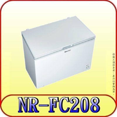 《三禾影》Panasonic 國際  NR-FC208-W 冷凍櫃 204公升【另有NR-FC100-W】