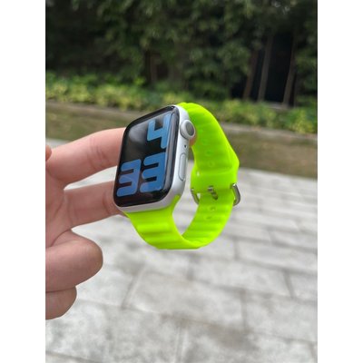 粒粒矽膠錶帶 適用於 Apple Watch S8/Ultra/7/6/se2/4 蘋果智能手錶配件