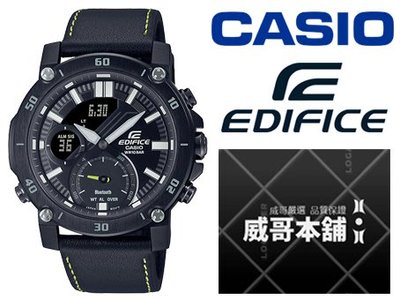 【威哥本舖】Casio台灣原廠公司貨 EDIFICE ECB-20CL-1A 雙顯藍芽連線錶 ECB-20CL