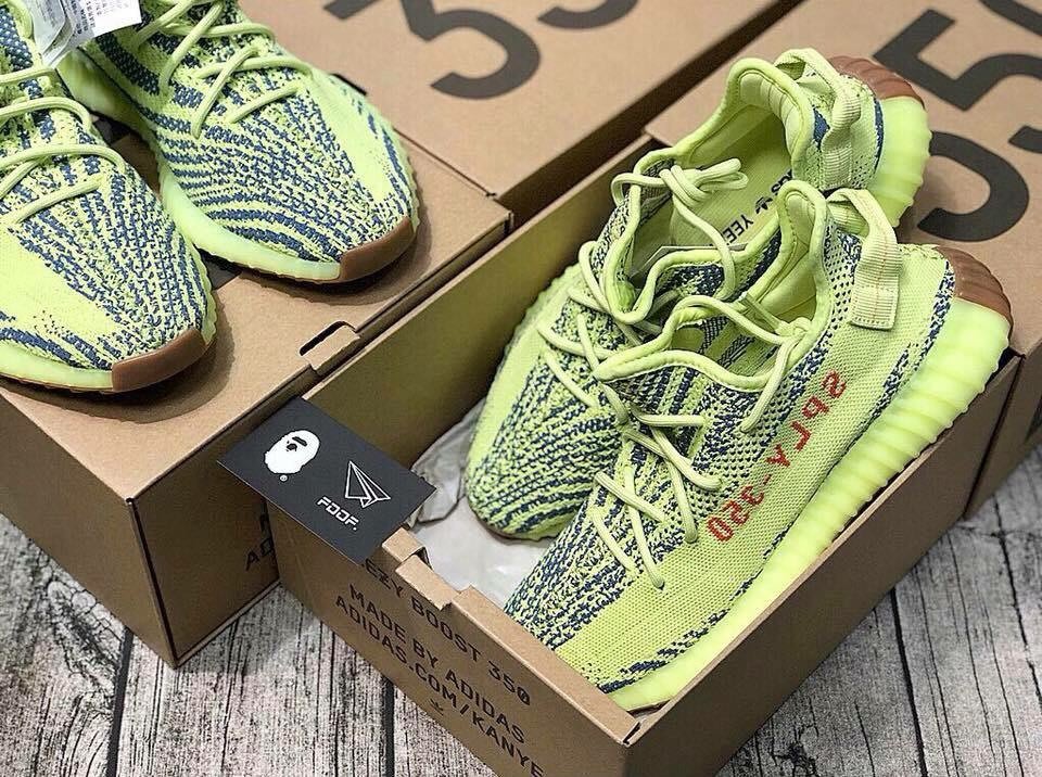 FDOF] Adidas Yeezy boost 350 V2 Semi Frozen Yellow 螢光綠| Yahoo