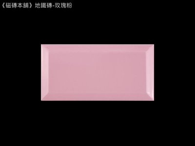 《磁磚本舖》亮面玫瑰粉 地鐵磚 10x20cm 純淨北歐風 粉紅色壁磚 設計款 西班牙進口磚