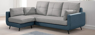 ☆[新荷傢俱]☆ T 005 (寬210) 貓抓皮L型沙發椅 三人沙發 休閒沙發 椅凳型沙發