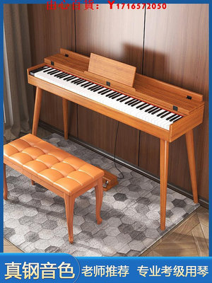 可開發票量大優惠默爾曼便攜式電鋼琴88鍵重錘成人初學者幼師專業抽屜書桌電子鋼琴