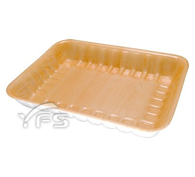 Y65生鮮盤(粗木紋)245*185*35mm (冷藏食品/豬肉/牛肉/羊肉/雞肉/火鍋/生鮮蔬果/海鮮)
