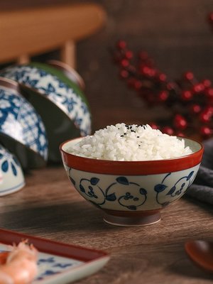 京古染陶瓷小碗日式料理碗日本原裝進口手繪飯碗波佐見燒輕奢餐具