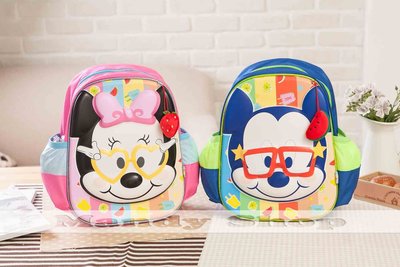mandyshop【M3063】㊣ Disney / 迪士尼米奇/米妮造型兒童背包 / 書包