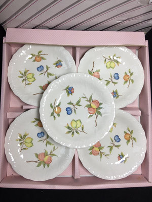 日本高級骨瓷品牌Akura水果系列五客盤餐盤碟子