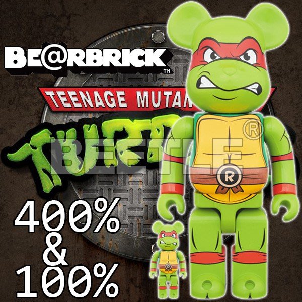 BEETLE BE@RBRICK NINJA TURTLES RAPHAEL 紅色忍者龜拉斐