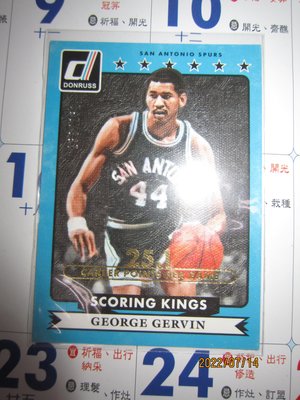 【李叔】【GEORGE GERVIN】【油畫】【限量卡/251】【SCORING KINGS】【DONRUSS】