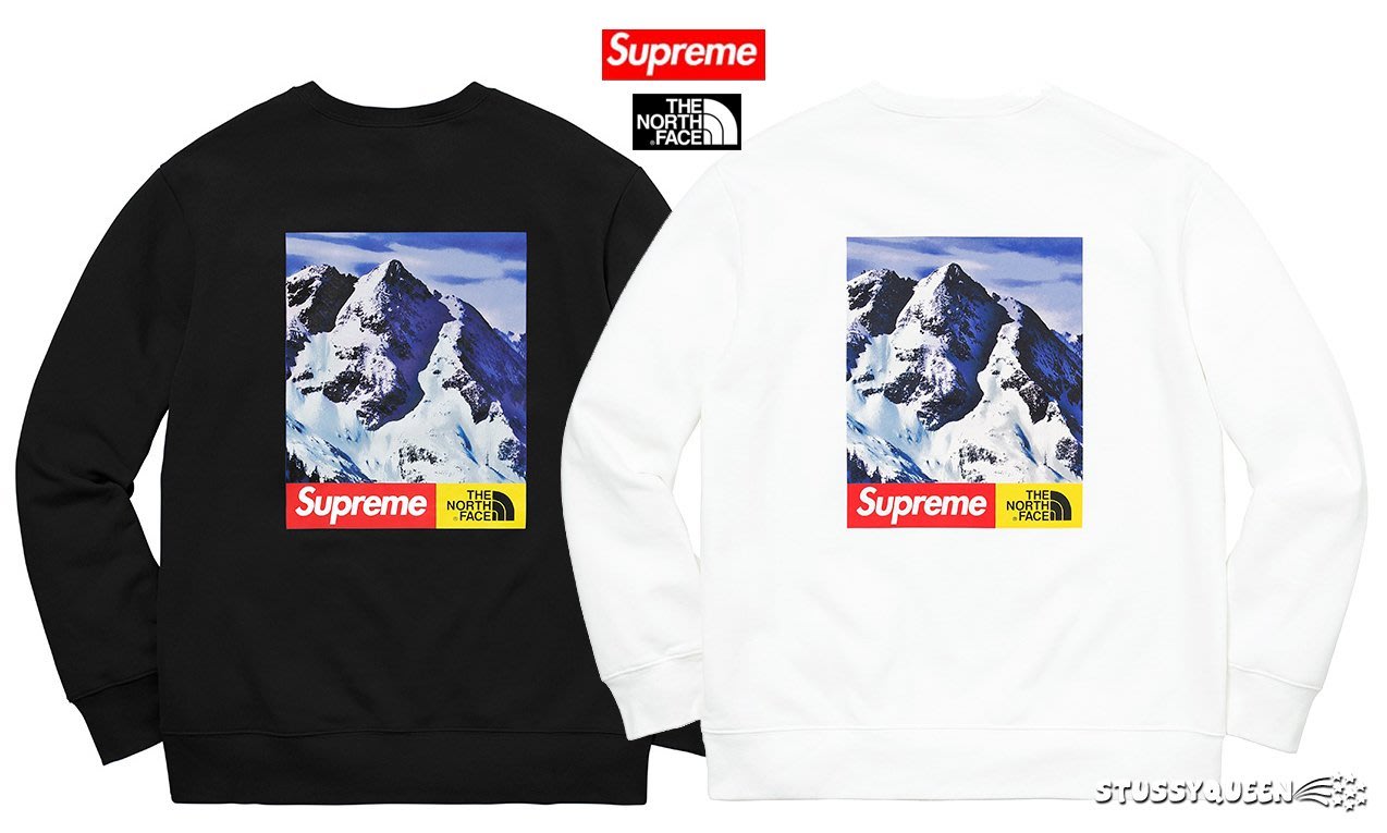 supreme the north face mountain crewneck sweatshirt
